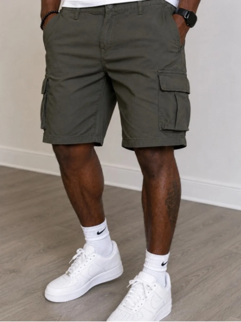 Calvin Klein Olive Green Cargo Shorts